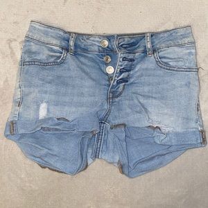 Pacsun Denim Button Up Shorts